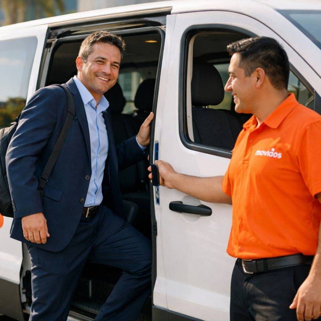 Servicio de transporte corporativo confiable para empresas en Santiago de Chile, con vehículos ejecutivos y conductores profesionales