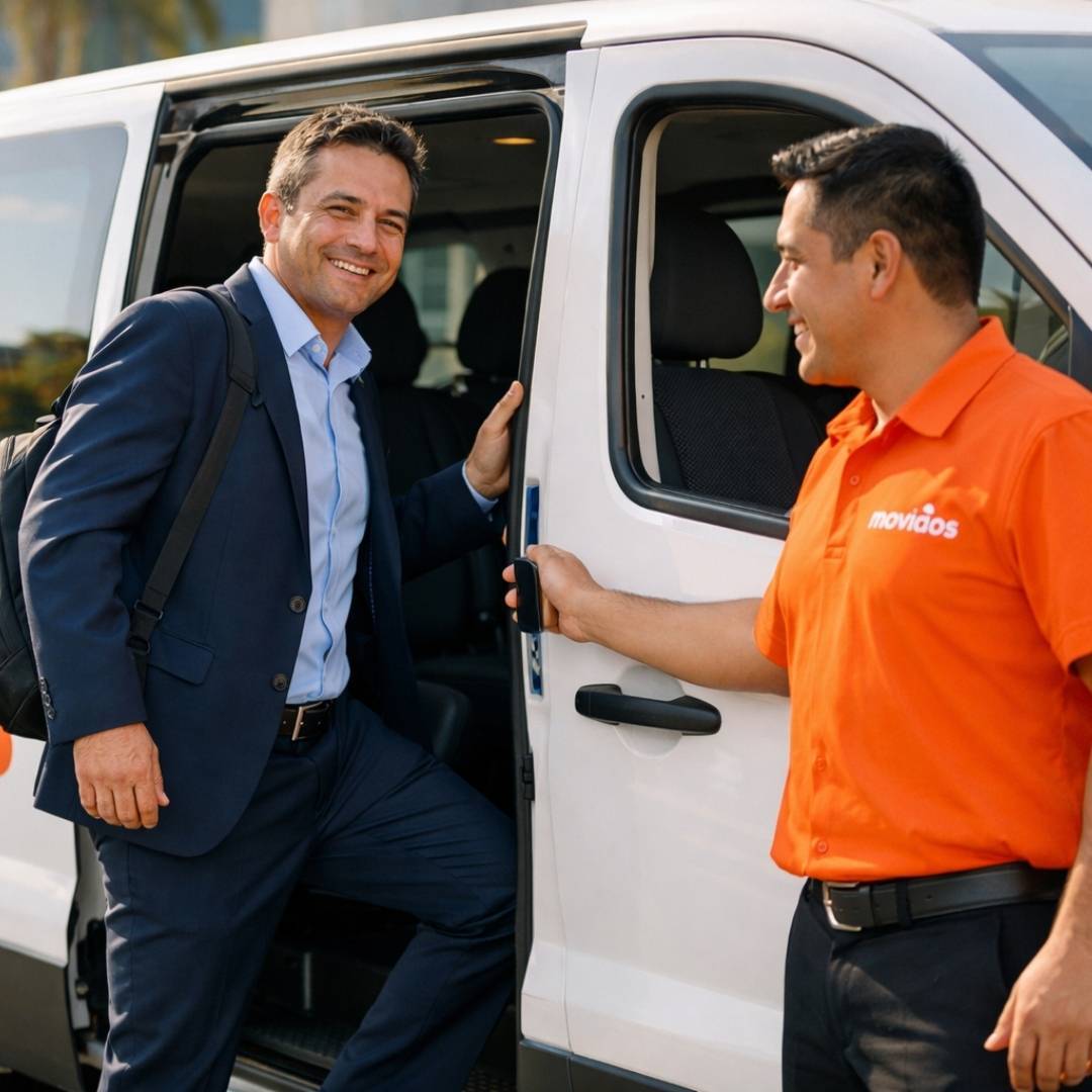 Servicio de transporte corporativo confiable para empresas en Santiago de Chile, con vehículos ejecutivos y conductores profesionales