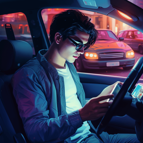 bonoboagencia_stylized_4k_image_of_a_driver_looking_at_an_app_o_de613b6f-b22f-4a50-a492-8a01664942e9
